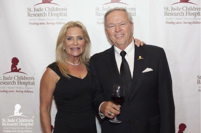 Max with his wife, Linda Johansen-James attending St. Jude Children's Research Hospital fundraiser.